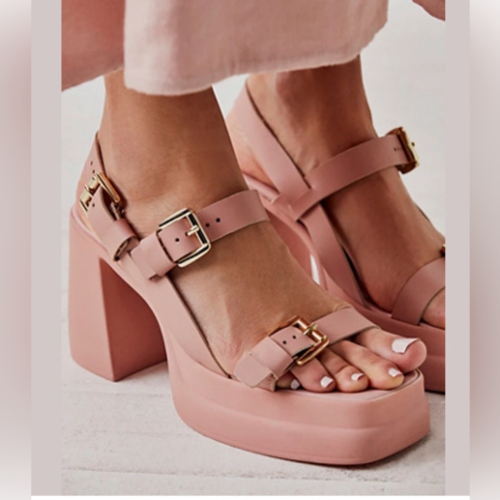Free People Pamela Double Stack Platform Heels
